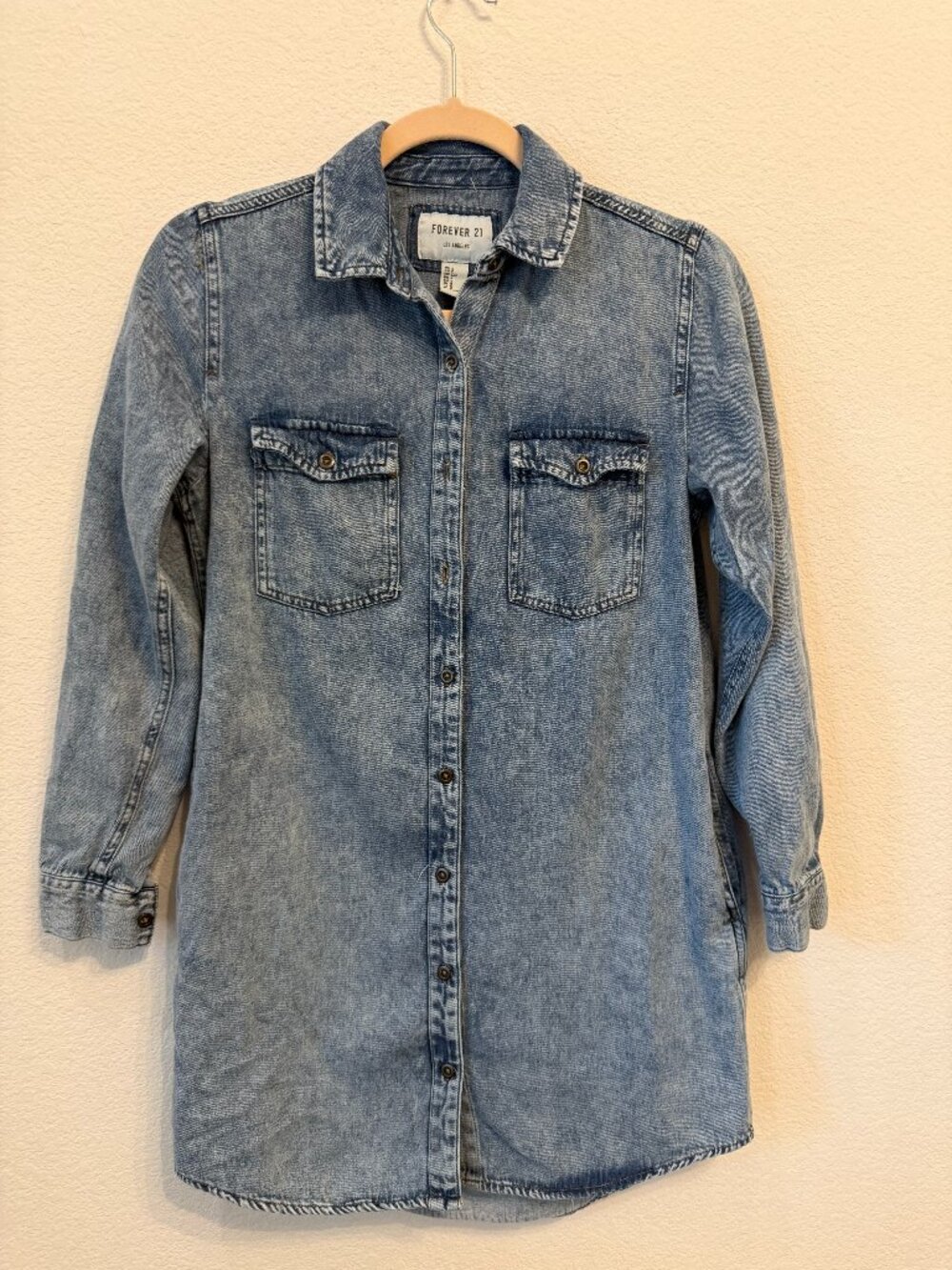 Forever 21 Denim Shirt Dress – Size S